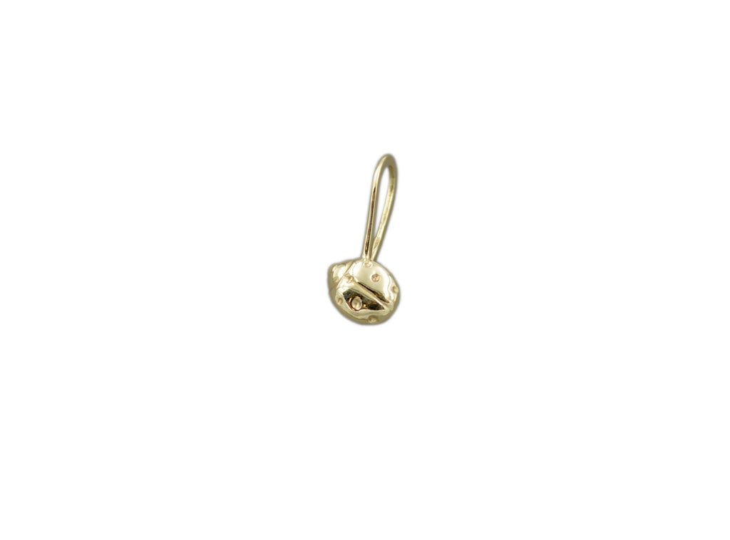 small 14k gold ladybug pendant