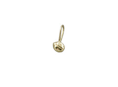 small 14k gold ladybug pendant