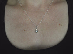 Melty Catharsis Necklace, Silver and 14k OOAK