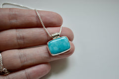 Silver Starry Campitos Turquoise Necklace