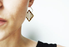 Gold Geometric Arcade Earrings