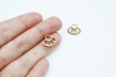 Gold Sun Stud earrings