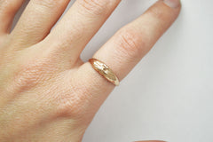 14K Rose Gold Cat Ring