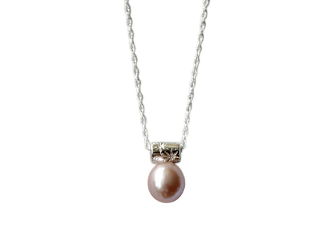 Starry Pink Pearl Necklace