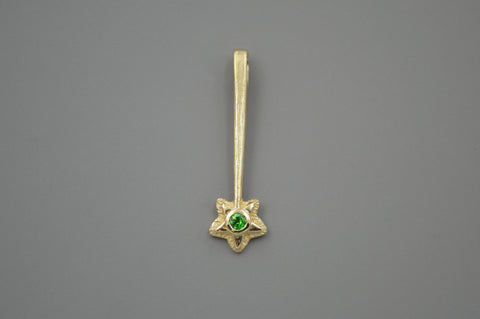 14k Star Wand with Tsavorite for Halloween inspired 3rd Drop