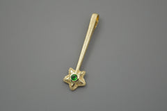 14k Star Wand with Tsavorite for Halloween inspired 3rd Drop