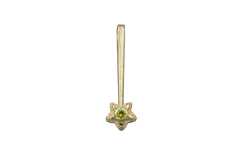 14k Star Wand with Canary Tourmaline March 2026 Drop