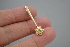 14k Star Wand with Canary Tourmaline March 2026 Drop