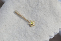 14k Star Wand with Canary Tourmaline March 2026 Drop