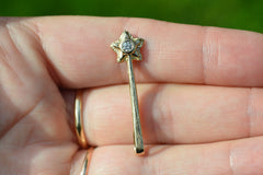 14k Star Wands with Gemstones