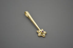 14K Star Wand with 2mm Pink Sapphire