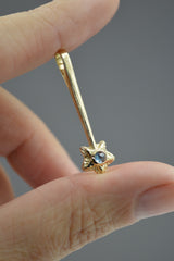 14k Star Wand with Rose Cut Montana Sapphire Oct 2026