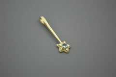 14k Star Wand with Rose Cut Montana Sapphire Oct 2026