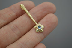 14k Star Wand with Rose Cut Montana Sapphire Oct 2026