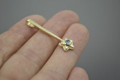 14k Star Wand with Rose Cut Montana Sapphire Oct 2026