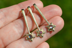 14K Star Wand with 2mm Pink Sapphire Oct 2026
