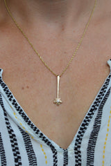 14k Star Wands with Gemstones