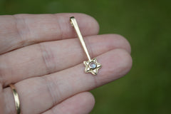 14k Star Wand with Moonstone Oct 2026 Drop