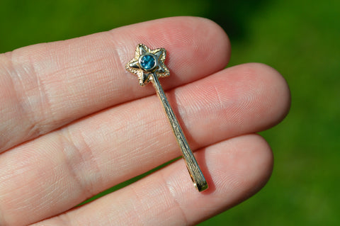 14k Star Wands with Gemstones