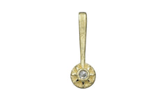 14k Sun Wand with Rosecut Ice Diamond