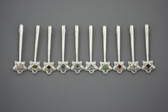 Silver Star Wands with 14k setting & Gemstones, May 2026 Drop (#8)