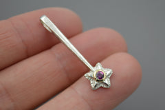 Silver Star Wands with 14k setting & Gemstones, May 2026 Drop (#8)