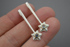 Silver Star Wands with 14k setting & Gemstones, May 2026 Drop (#8)
