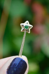14k Star Wand with Tsavorite for Halloween inspired 3rd Drop