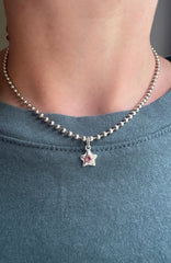Silver Starlets with 14k Setting and 3mm Gemstones