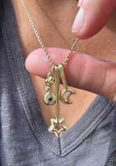 Silver Potion Bottle Charms