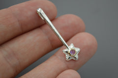 Silver Star Wands with 14k setting & Gemstones, August 2026 Drop (#11)