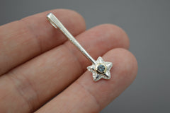 Silver Star Wands with 14k setting & Gemstones, August 2026 Drop (#11)