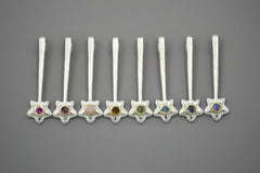 Silver Star Wands with 14k setting & Gemstones, August 2026 Drop (#11)
