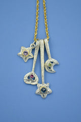 Silver Starlets with 14k Setting and 3mm Gemstones August 2026