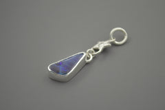 Silver OOAK Boulder Opal Star Pendant #1