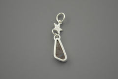 Silver OOAK Boulder Opal Star Pendant #1