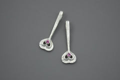 Sterling Silver Fairy Heart Wand with Pink Tourmaline