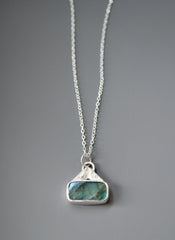 Silver Labradorite Necklace