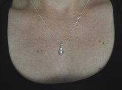 Melty Catharsis Necklace, Silver and 14k