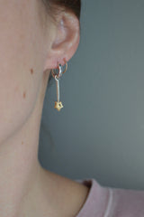 Mini Mixed Metal Star Wand Earring Charm
