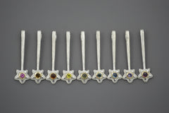 Silver Star Wands with 14k setting & Gemstones, June 2026 Drop (#9)