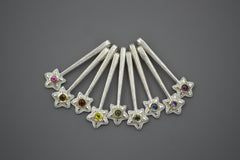 Silver Star Wands with 14k setting & Gemstones, June 2026 Drop (#9)