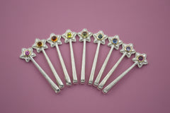 Silver Star Wands with 14k setting & Gemstones, June 2026 Drop (#9)