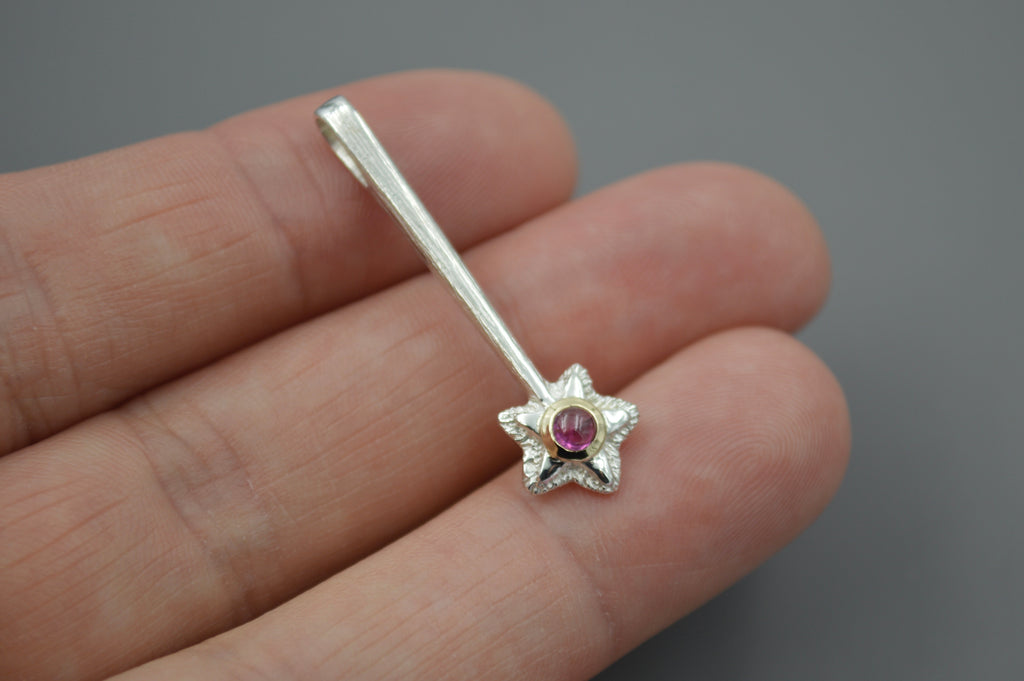 Silver Star Wands with 14k setting & Gemstones, June 2026 Drop (#9)