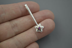 Silver Star Wands with 14k setting & Gemstones, June 2026 Drop (#9)