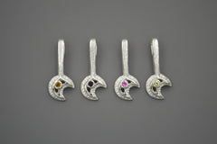 Sterling Silver Moon Wands with Gemstones May Restock