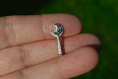 Moon Wand with Gemstones