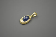 OOAK 18k and Sapphire Pendant