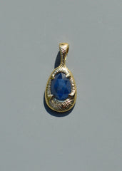 OOAK 18k and Sapphire Pendant