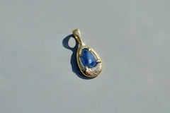 OOAK 18k and Sapphire Pendant